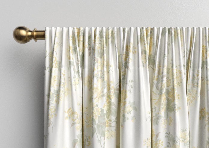 Shabby Chic by Rachel Ashwell Rose Chintz, Yellow - Made to Measure Curtains - Image 9